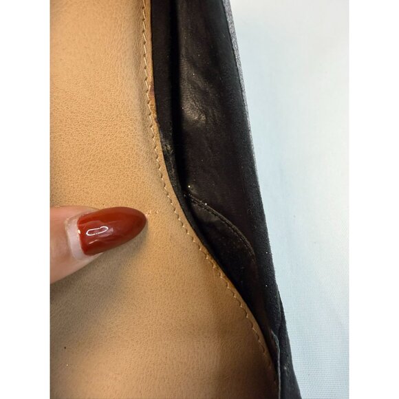 Torrid Pumps Womens Size 11W Black Suede Silver Glitter Block High Heel Shoes - Picture 14 of 15